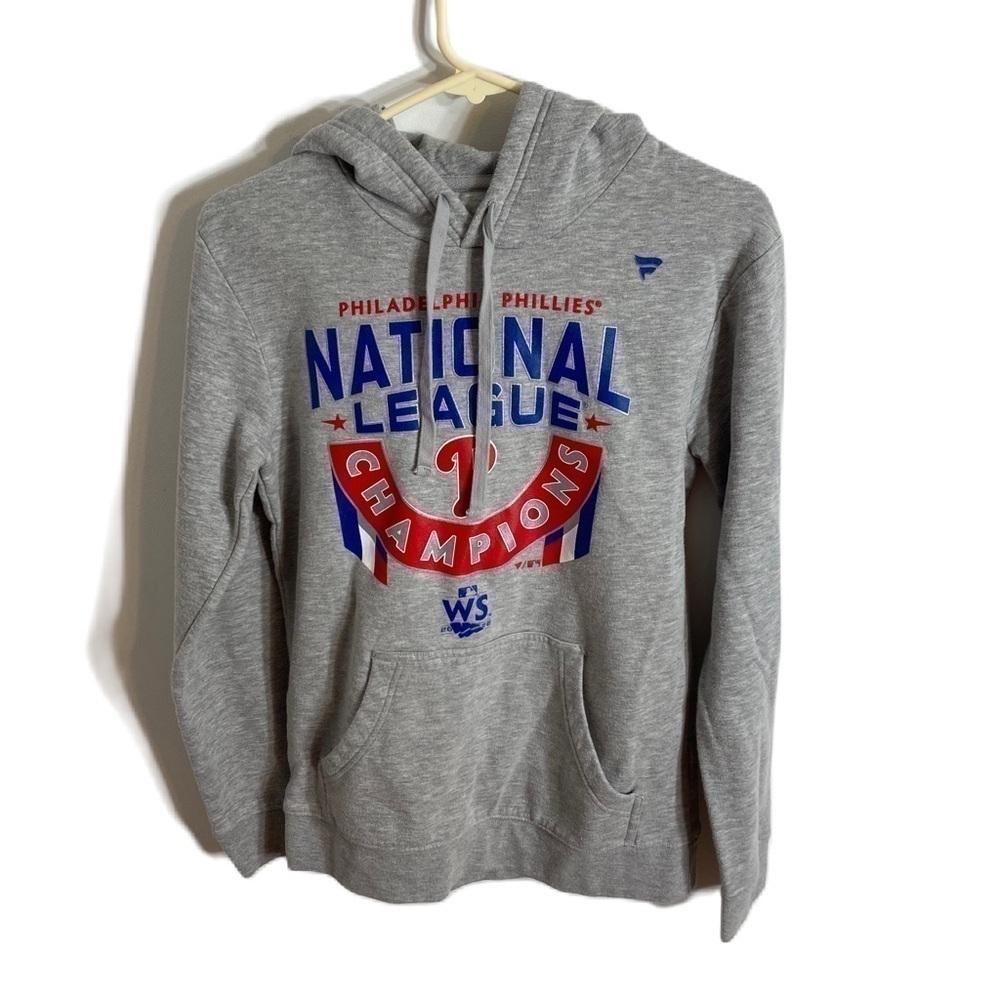 Philadelphia Phillies Sweatshirt Small Gray Red Blue Fanatics National League